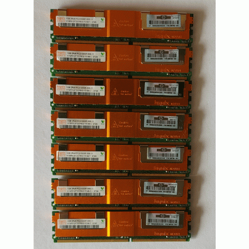 398706-051 HP 1GB 2Rx8 PC2-5300F-555-11 (HYMP512F72CP8N3-Y5 HYNIX)