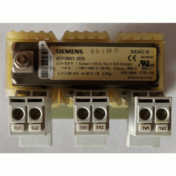 4EP3601-3DS SIEMENS line commutating reactor for rectifier