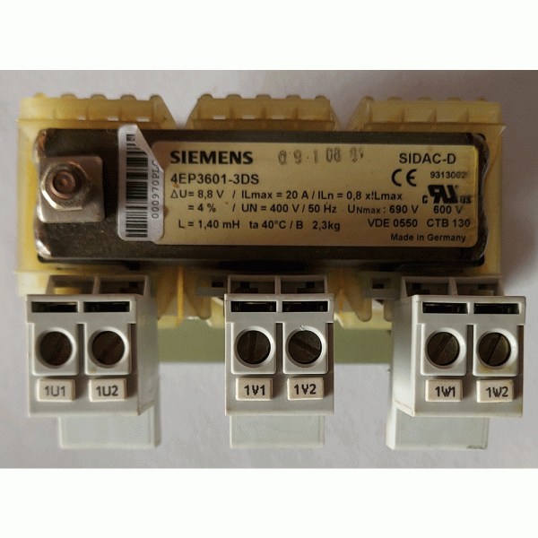 4EP3601-3DS SIEMENS line commutating reactor for rectifier