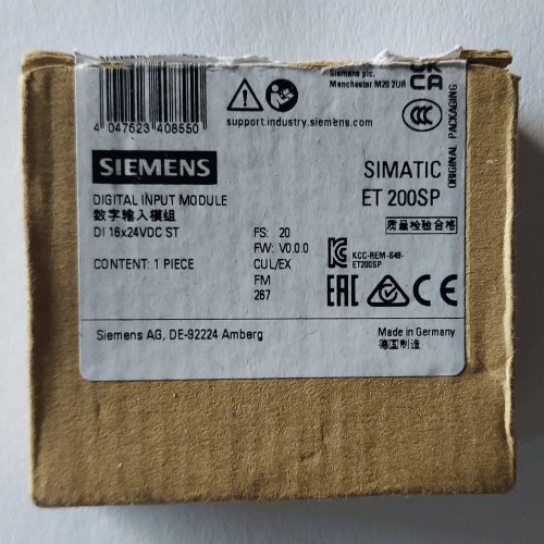 6ES7131-6BH01-0BA0 SIEMENS SIMATIC ET 200SP DI 16x 24V DC ST Модуль цифрових входів 