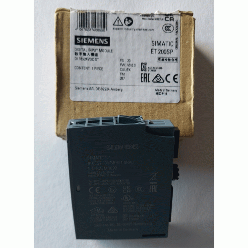 6ES7131-6BH01-0BA0 SIEMENS SIMATIC ET 200SP DI 16x 24V DC ST Модуль цифрових входів 