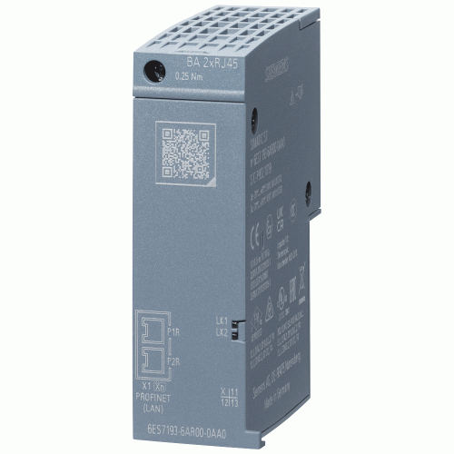 6ES7193-6AR00-0AA0 SIEMENS SIMATIC ET 200SP BA 2xRJ45 Шинний адаптер (USED)