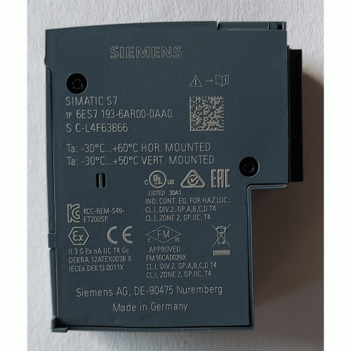 6ES7193-6AR00-0AA0 SIEMENS SIMATIC ET 200SP BA 2xRJ45 Шинний адаптер (USED)