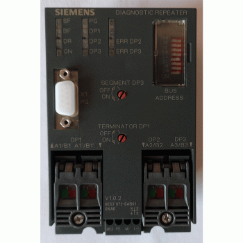 6ES7972-0AB01-0XA0 SIMATIC S7, RS 485 DIAGNOSIS-REPEATER FOR PROFIBUS DP (USED)